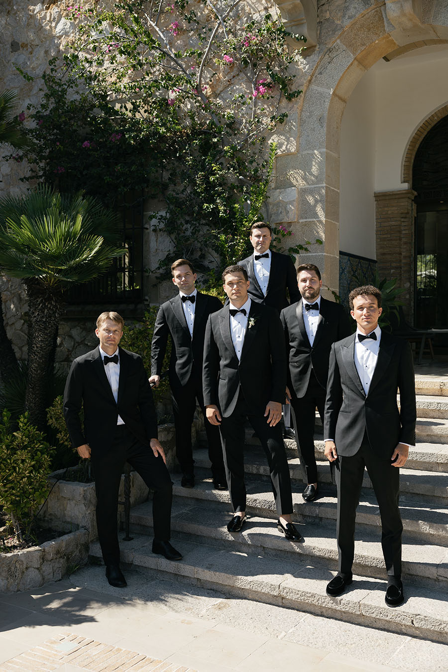 Groomsmen at xalet del nin