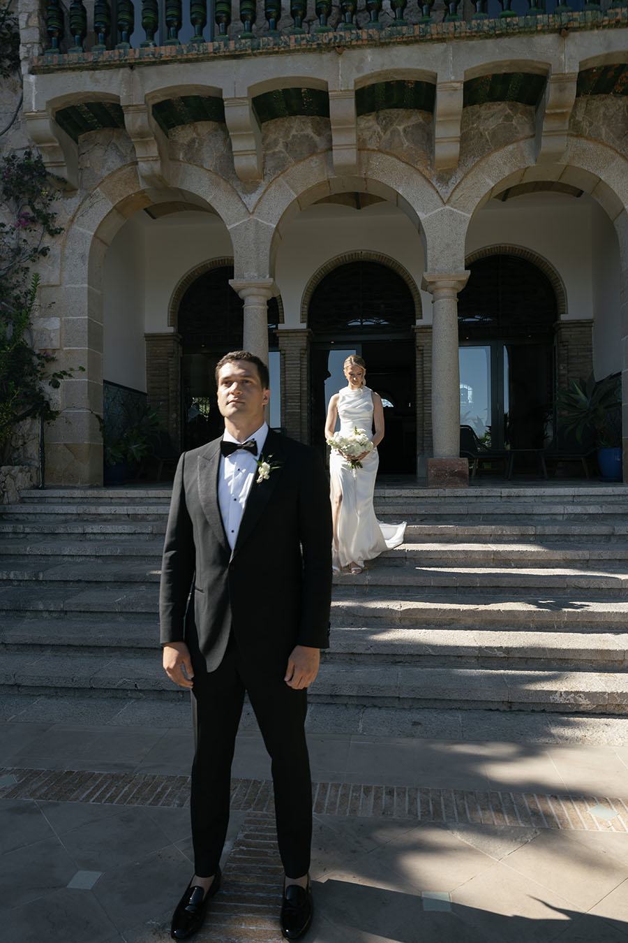 First look at a black tie wedding at Xalet del Nin