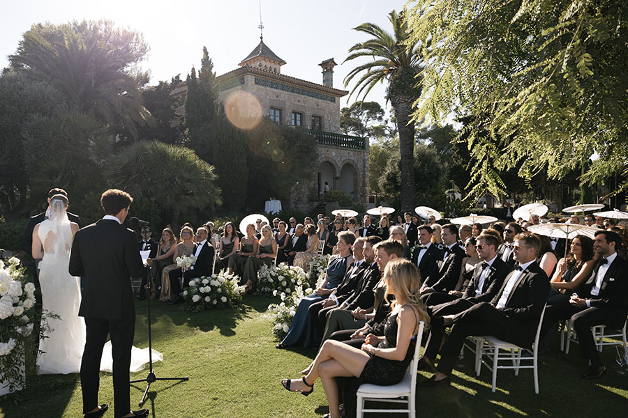 Wedding ceremony at Xalet del Nin